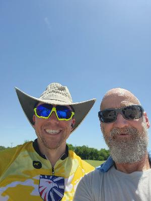 Hanging out with my good friend Roger on the 2026 Texas Challenge.